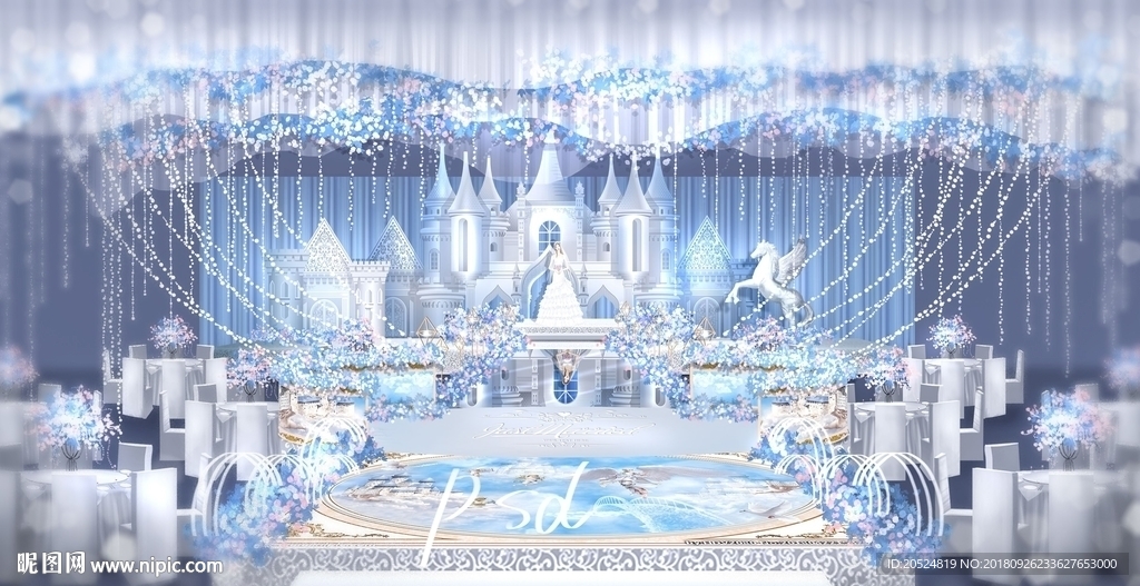 梦幻城堡婚礼效果图