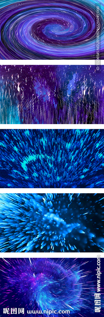 时尚科技风螺旋炫彩水波纹背景