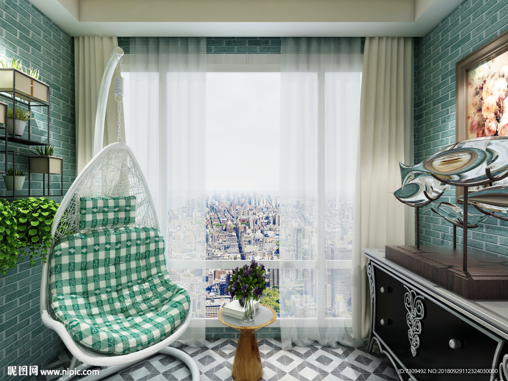 简欧风格阳台装修效果图