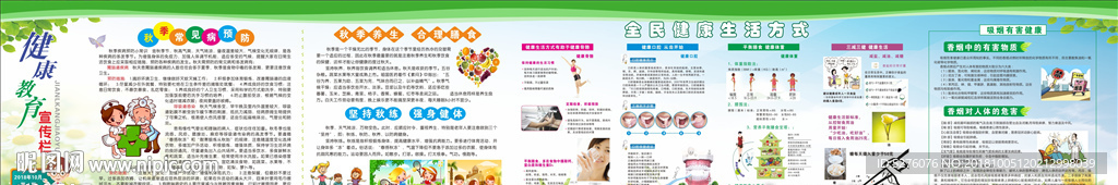 创文创卫健康教育宣传栏