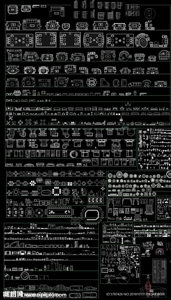 常用室内CAD图块