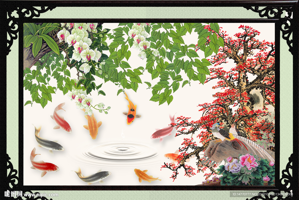 梅花赋 红梅花 梅花国画 报春