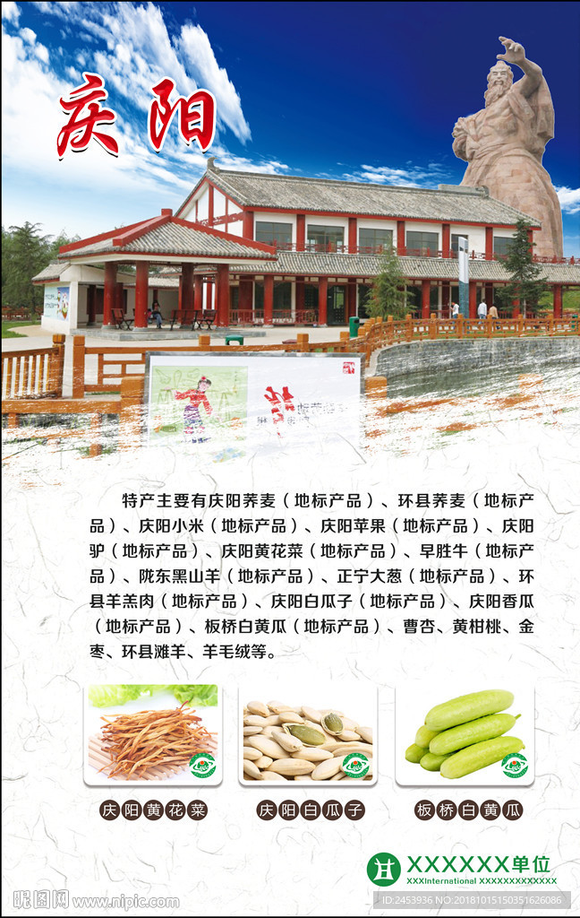 庆阳特色文化展板