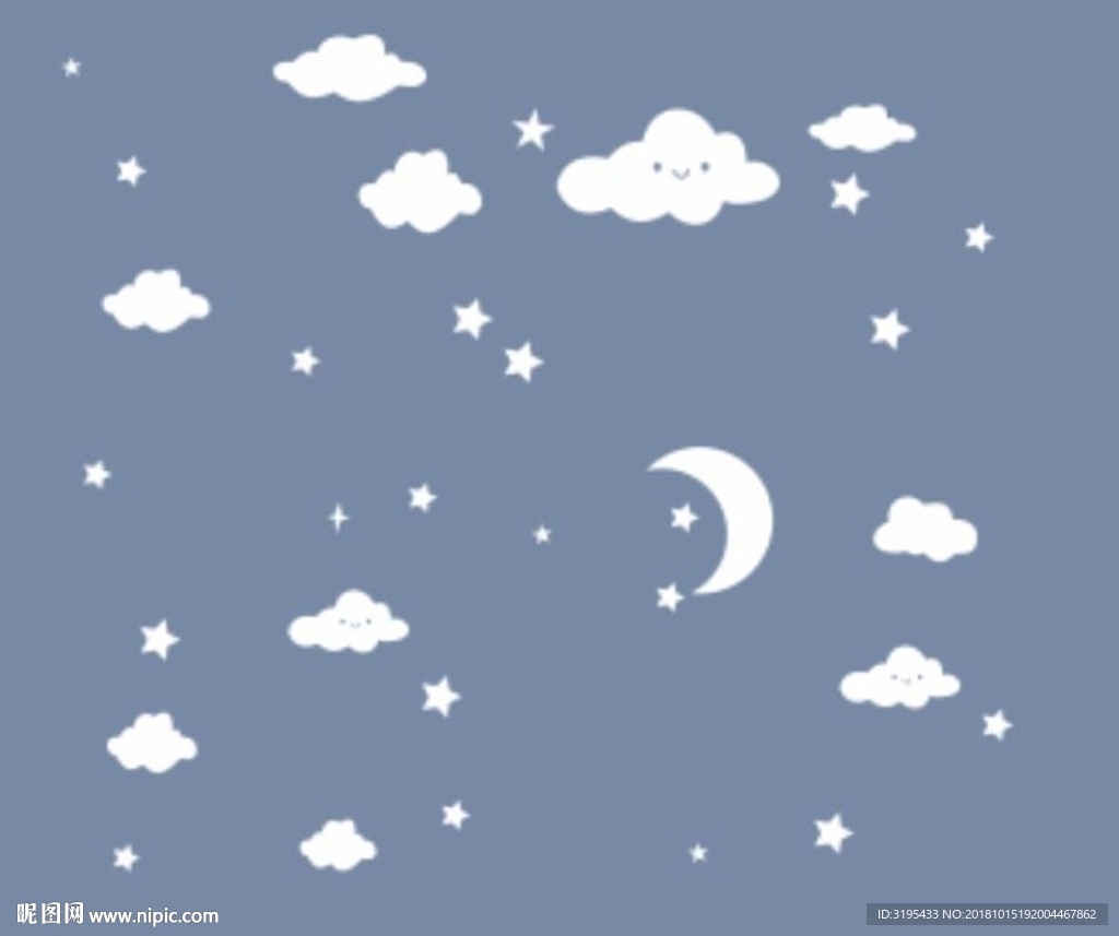 星星 月亮 硅藻泥天花图案