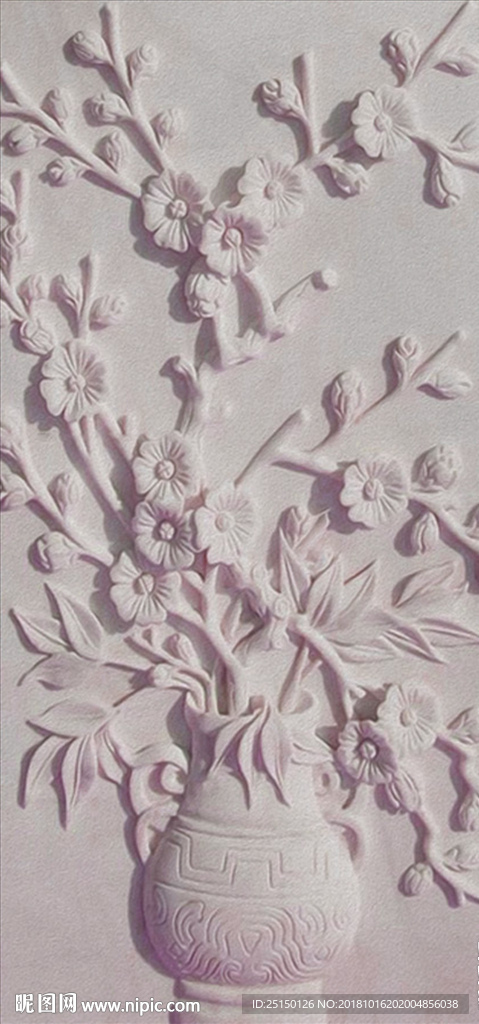 花卉浮雕砂岩装饰画