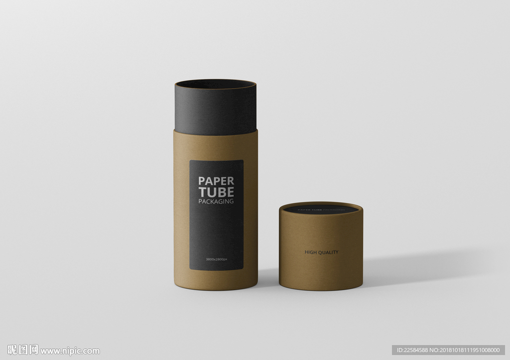 圆柱形纸质包装盒子