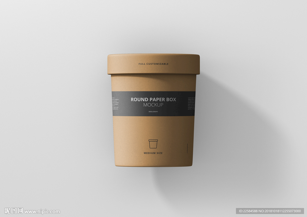 圆柱形纸质包装盒子