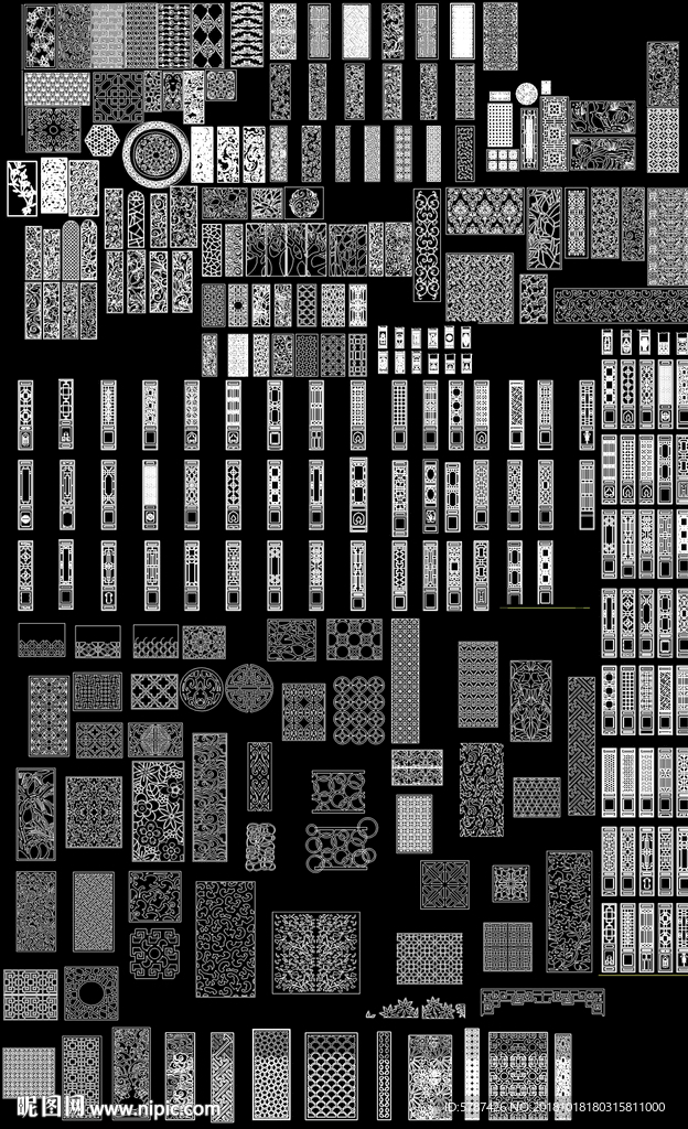 中式雕花图案图库