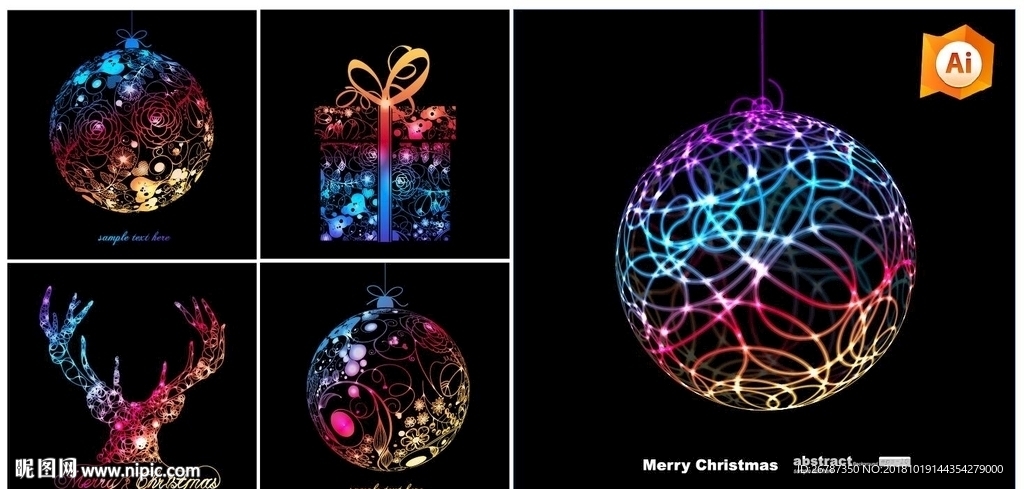 圣诞弥红装饰系列