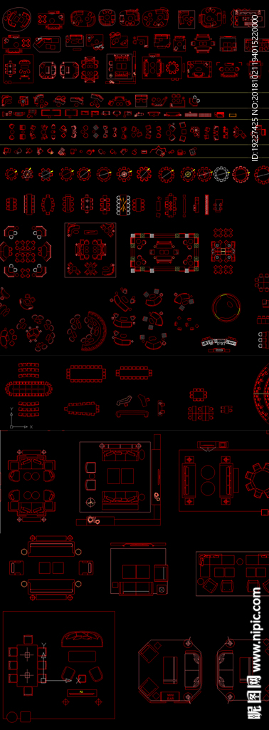 设计师必备CAD沙发图库