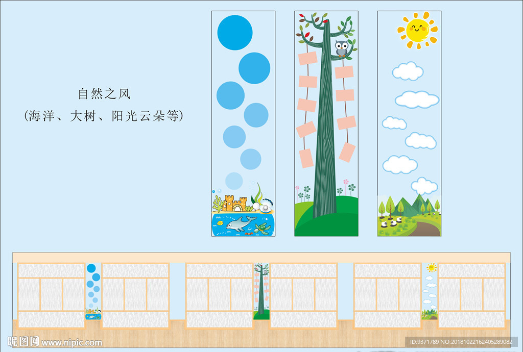 幼儿园大自然宣传墙
