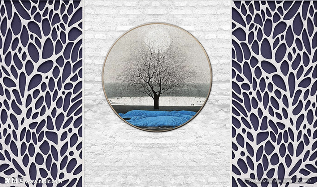 现代简约木纹背景墙