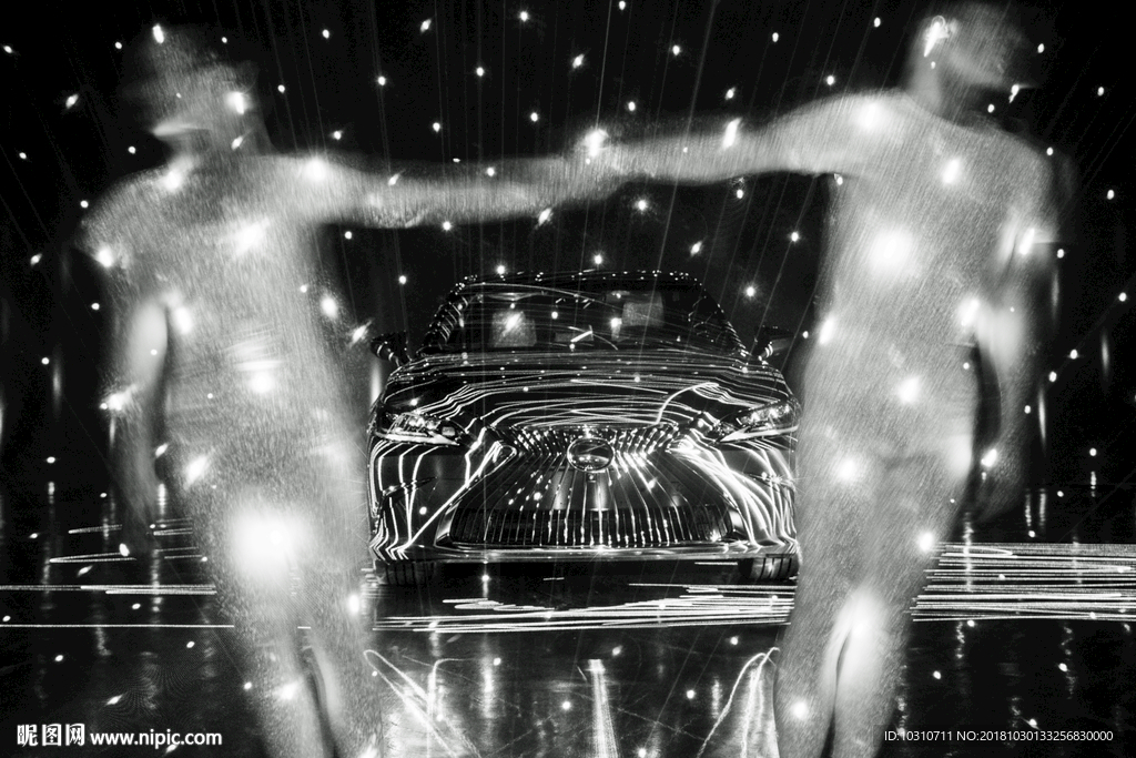 追光者 人物 车 黑 白 高端