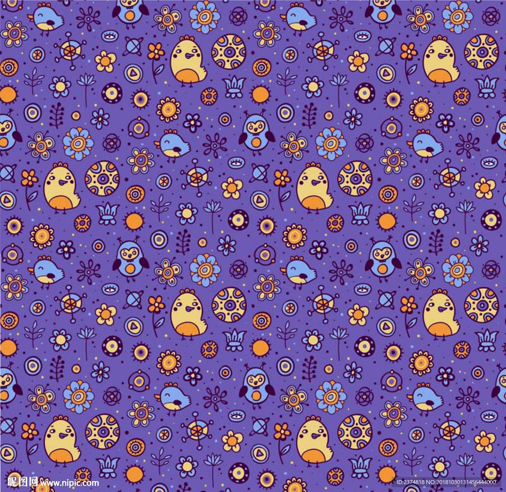 想象力花纹素材