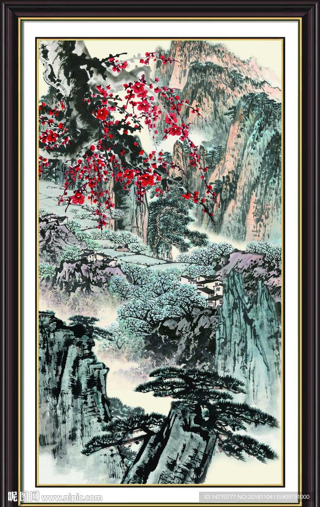 报春图 梅花 国画 喜鹊报春