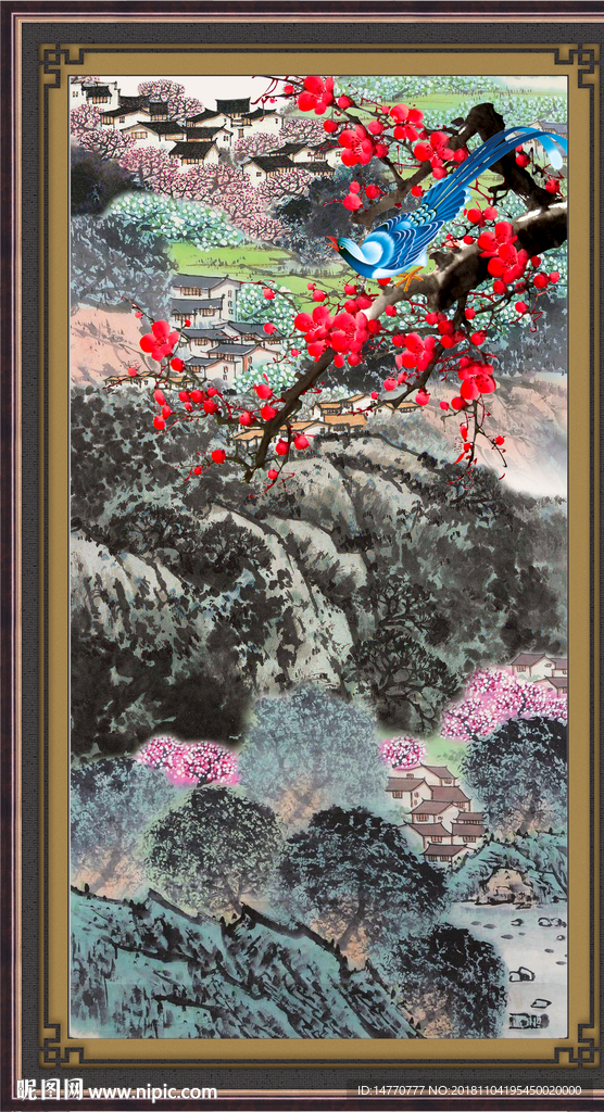 喜上眉梢 梅花 红梅