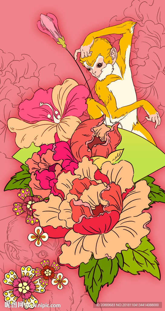 狗 鱼 插画 宠物 漫画 卡通