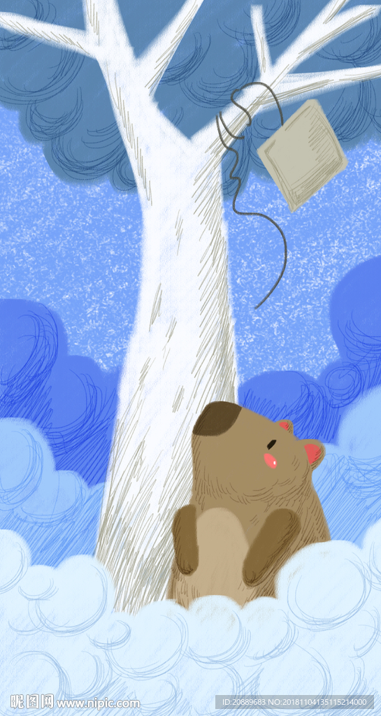 狗 鱼 插画 宠物 漫画 卡通