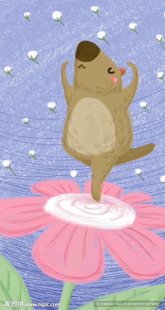 狗 鱼 插画 宠物 漫画 卡通