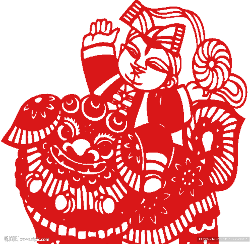 剪纸 窗花 新年窗花 福字 福