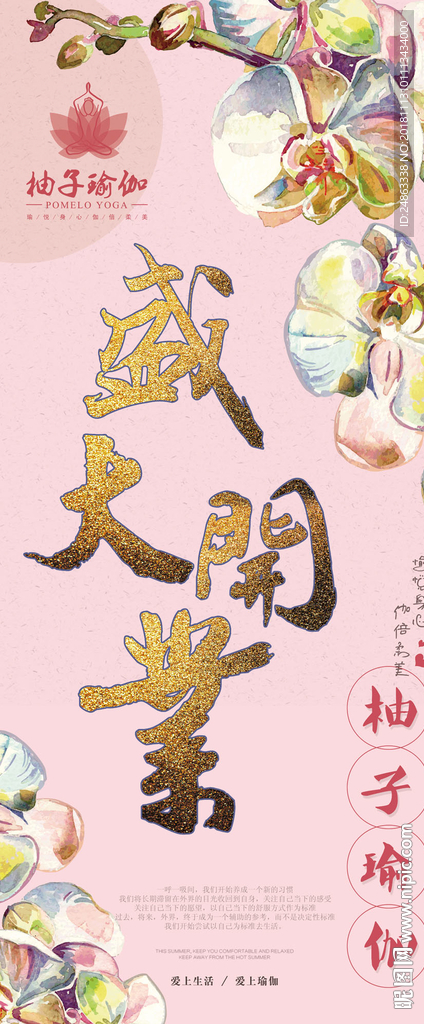 高档盛大开业X展架