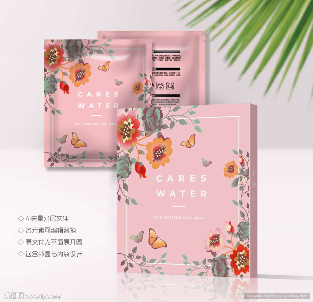面膜包装设计模板