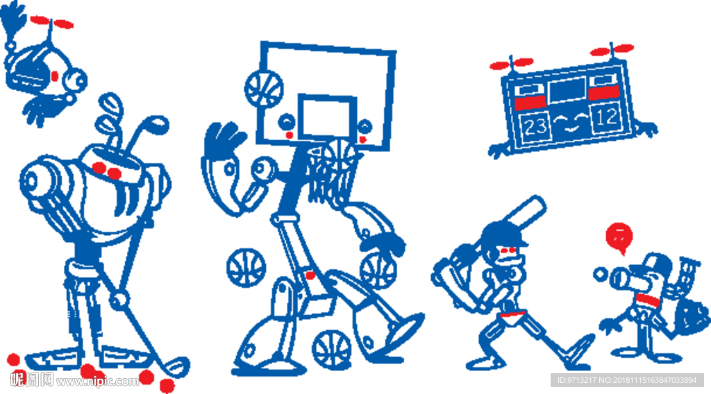 硅藻泥矢量图儿童房