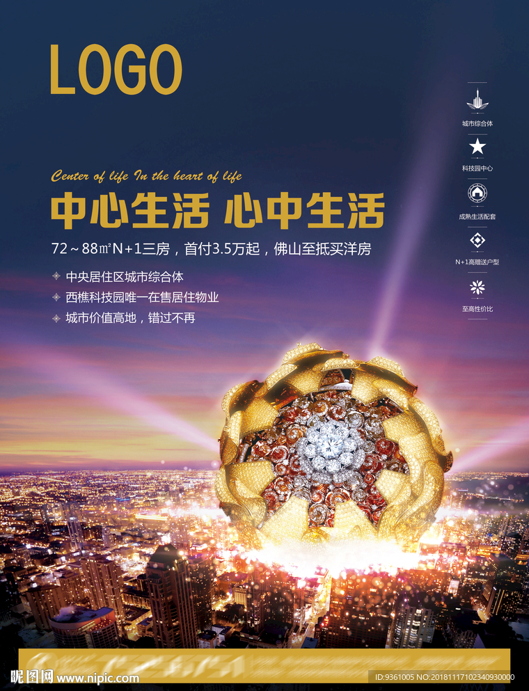 盛大开盘地产单张DM宣传单