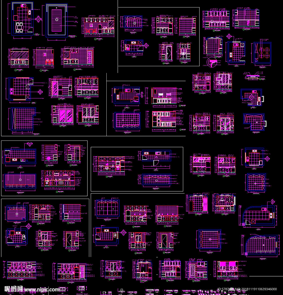 厨柜设计立面图