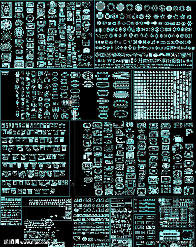 CAD家具平面素材集