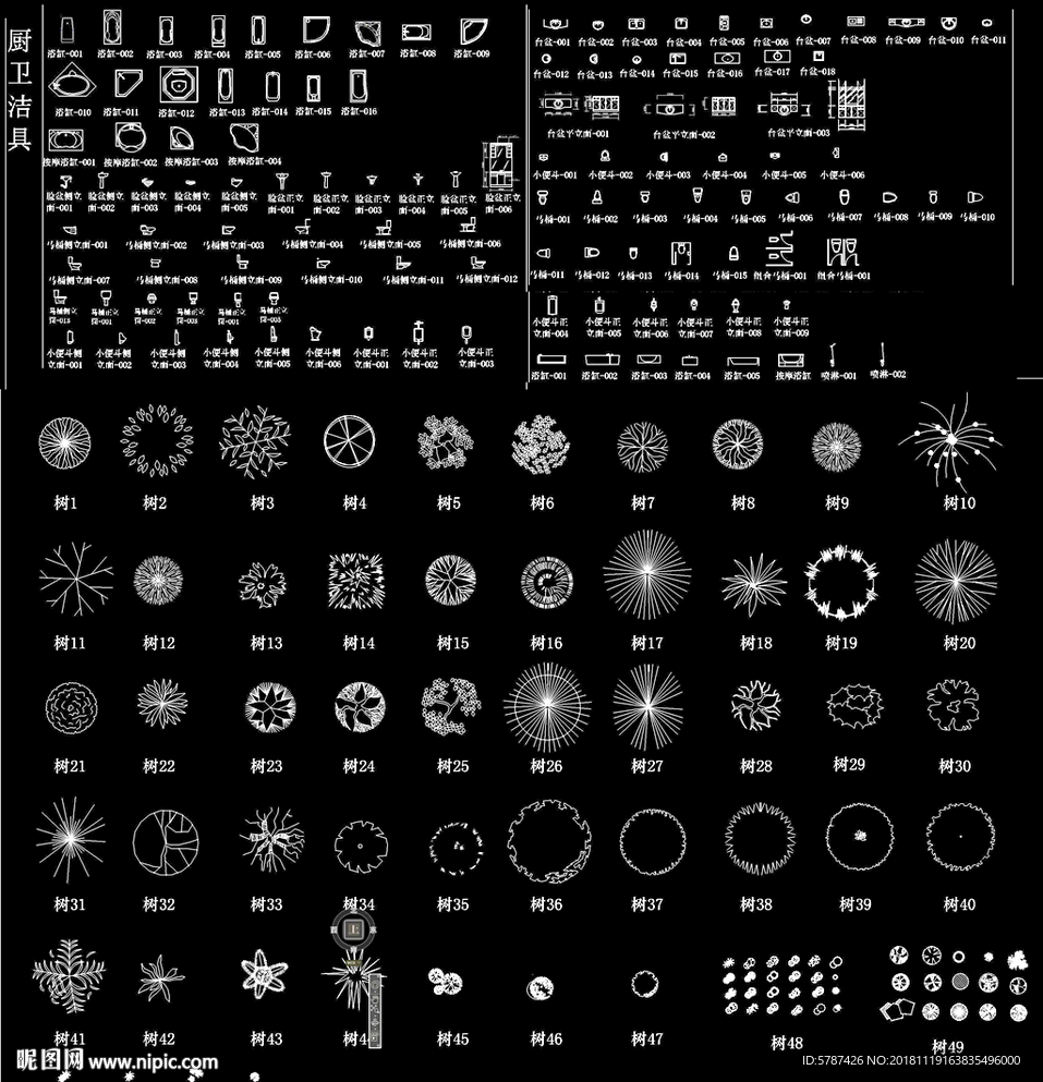 厨卫洁具及植物模块