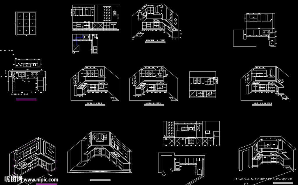 立体厨房装饰设计图