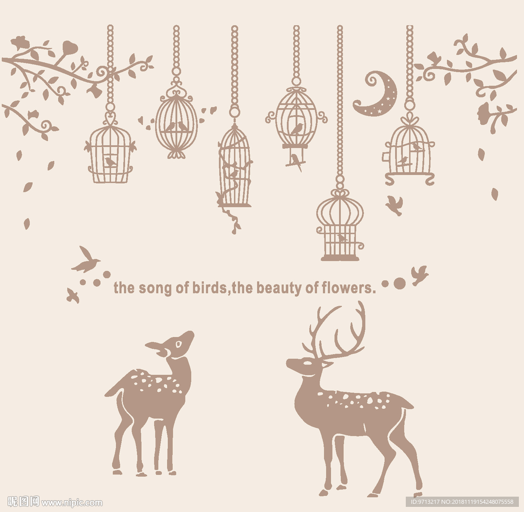 硅藻泥北欧矢量图