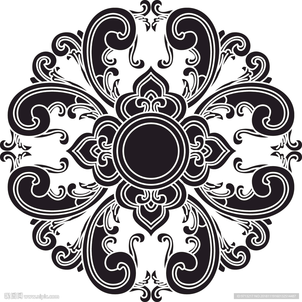 硅藻泥顶棚矢量图