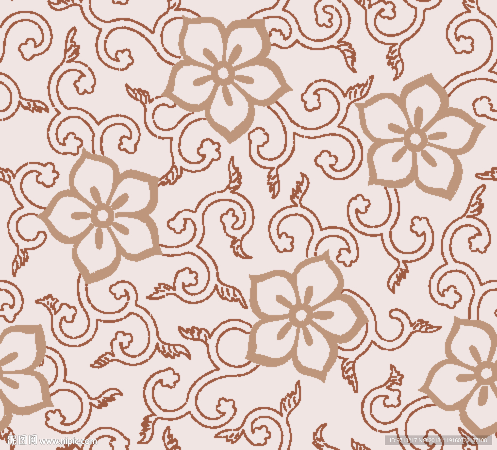 硅藻泥欧式壁纸花图