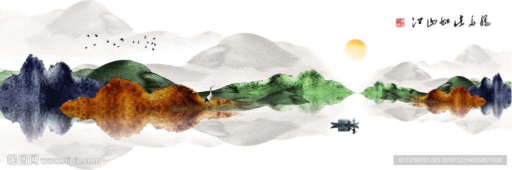 山水画  室内山水挂画