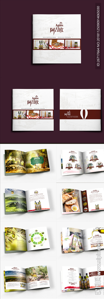 橄榄油画册