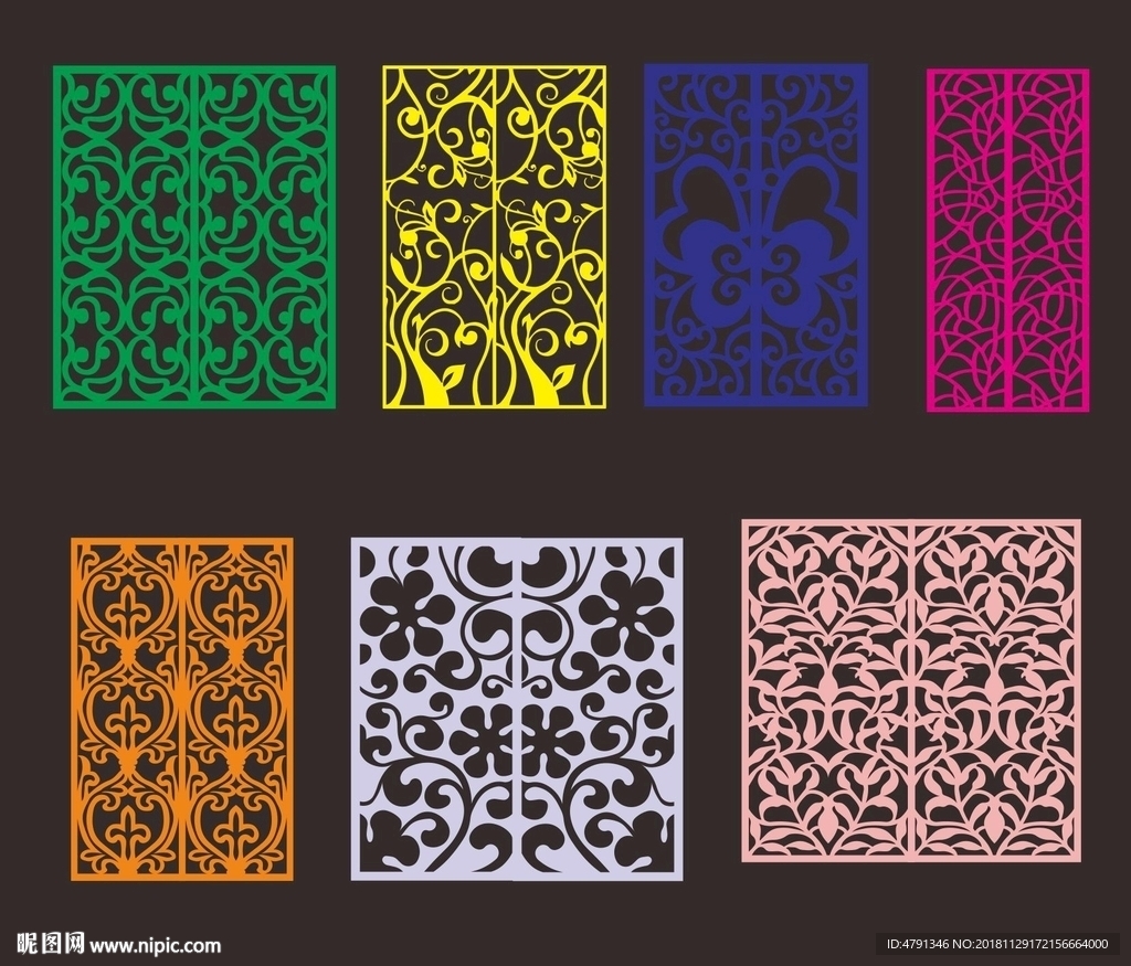 隔断雕花 雕刻窗花