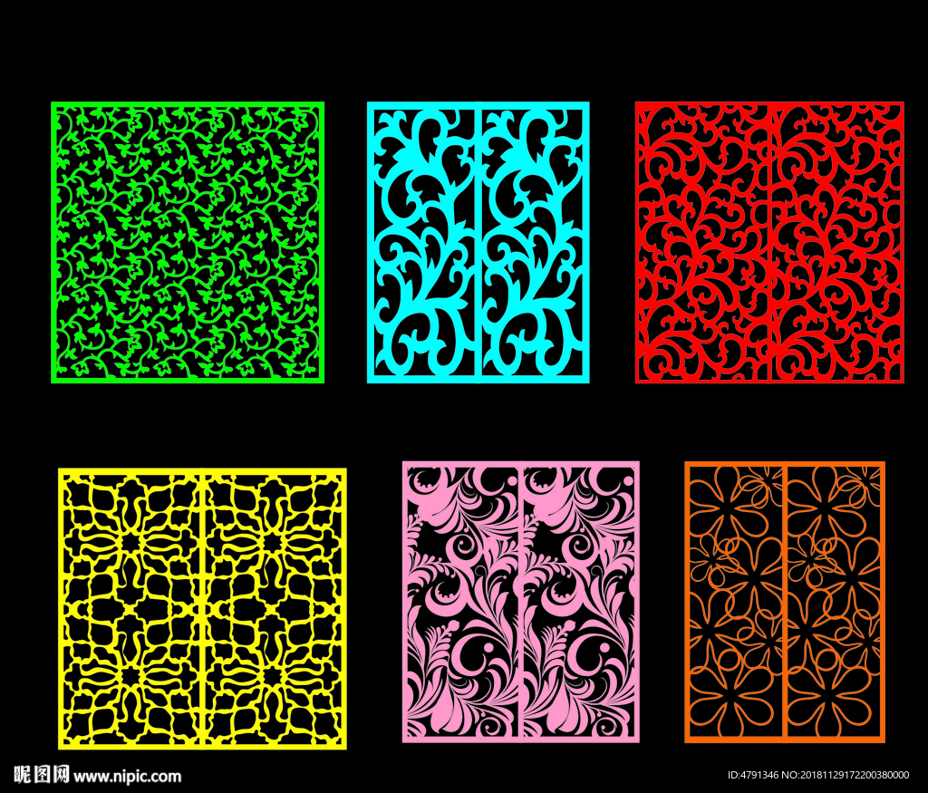 镂空屏风 镂空隔断雕花