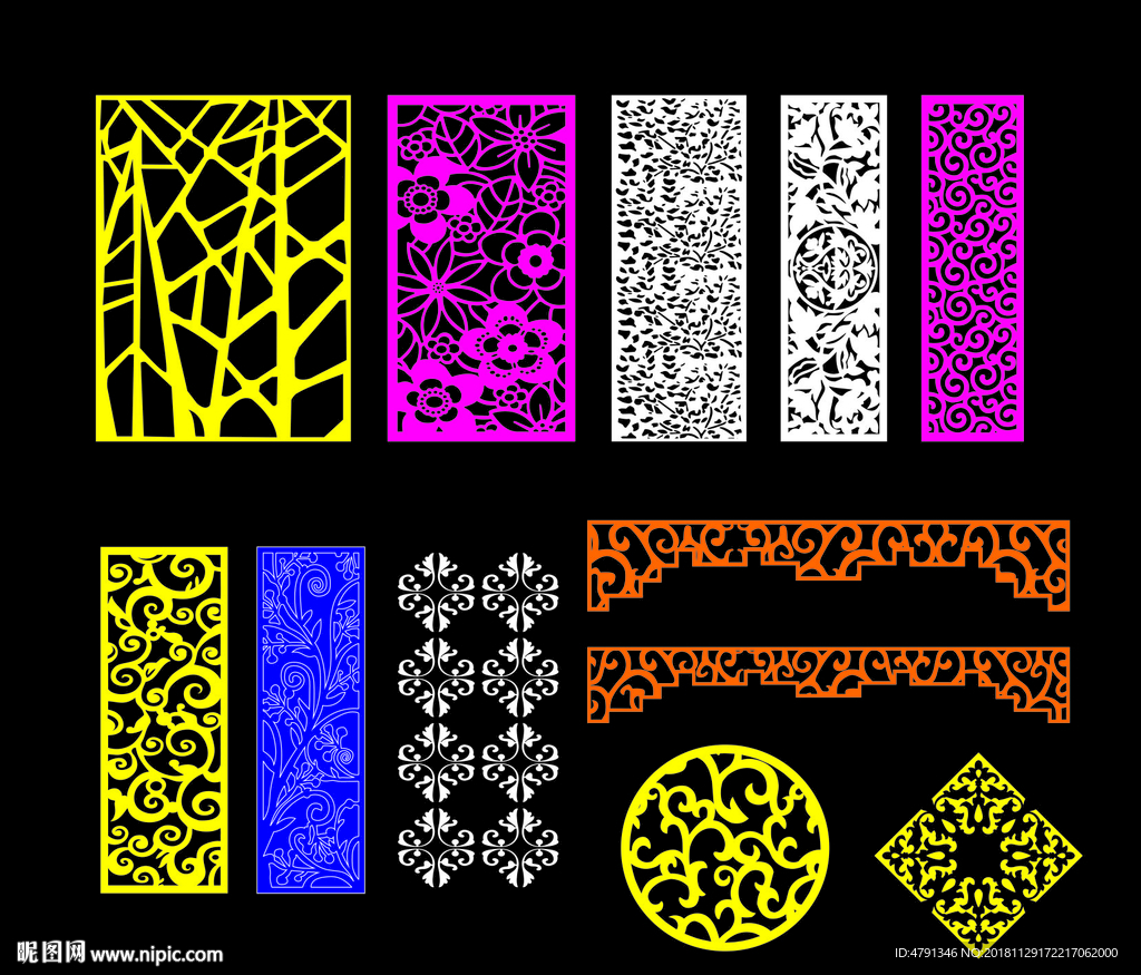 窗花雕刻  隔断雕花
