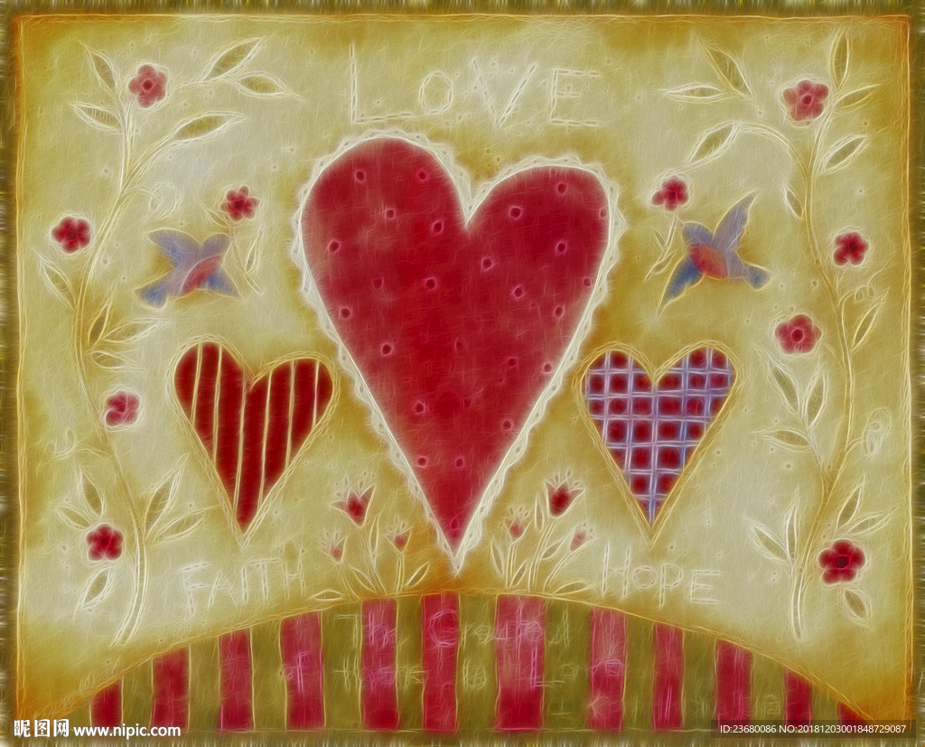 爱的世界装饰画