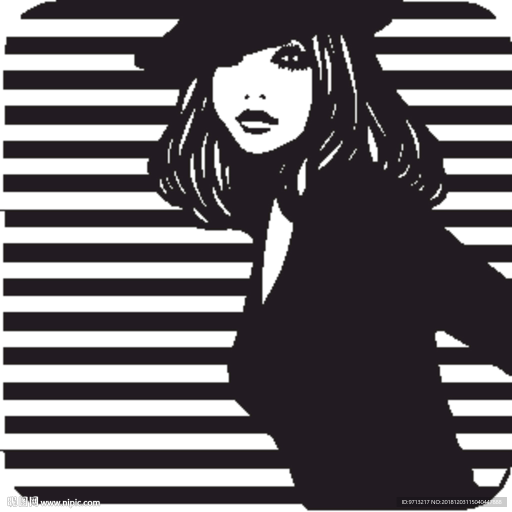 硅藻泥人物矢量图