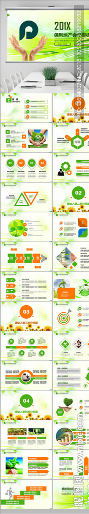 保利地产总结报告PPT模板