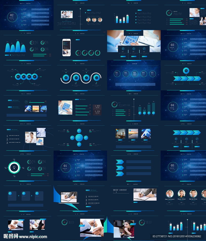 通用简约时尚杂志风PPT模板