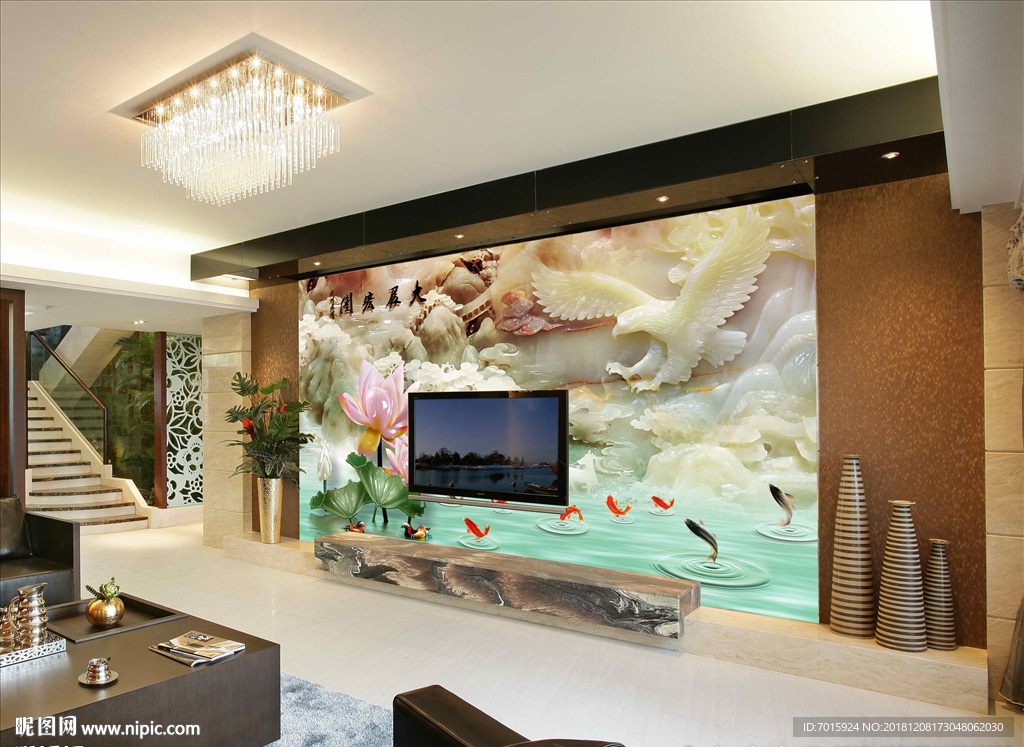 玉雕 花开富贵 牡丹 玉雕背景