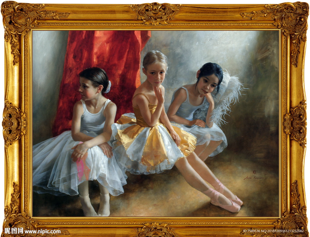 高清巨幅宫廷油画