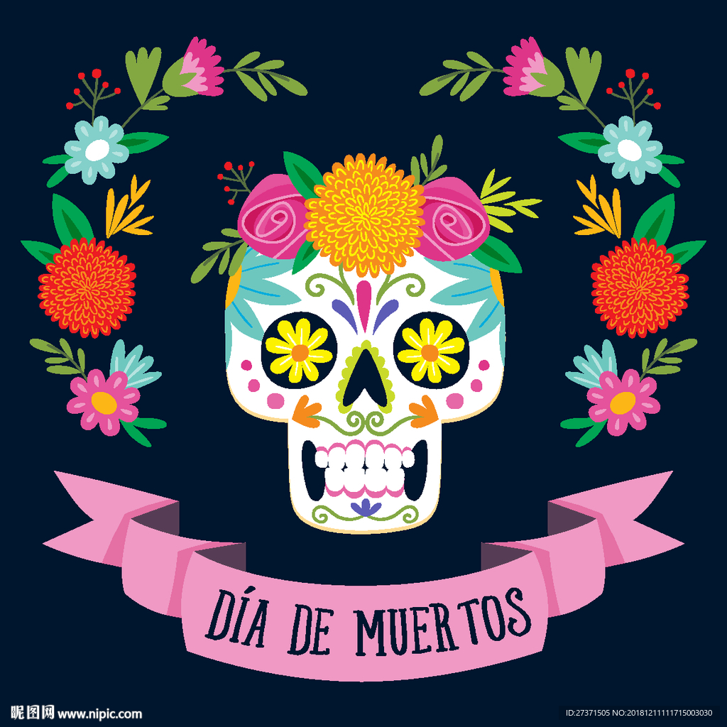 创意骷髅头AI素材