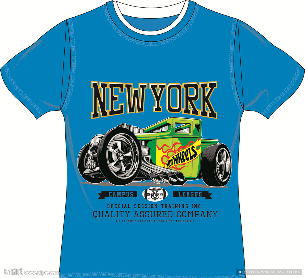 卡通汽车 童装印花