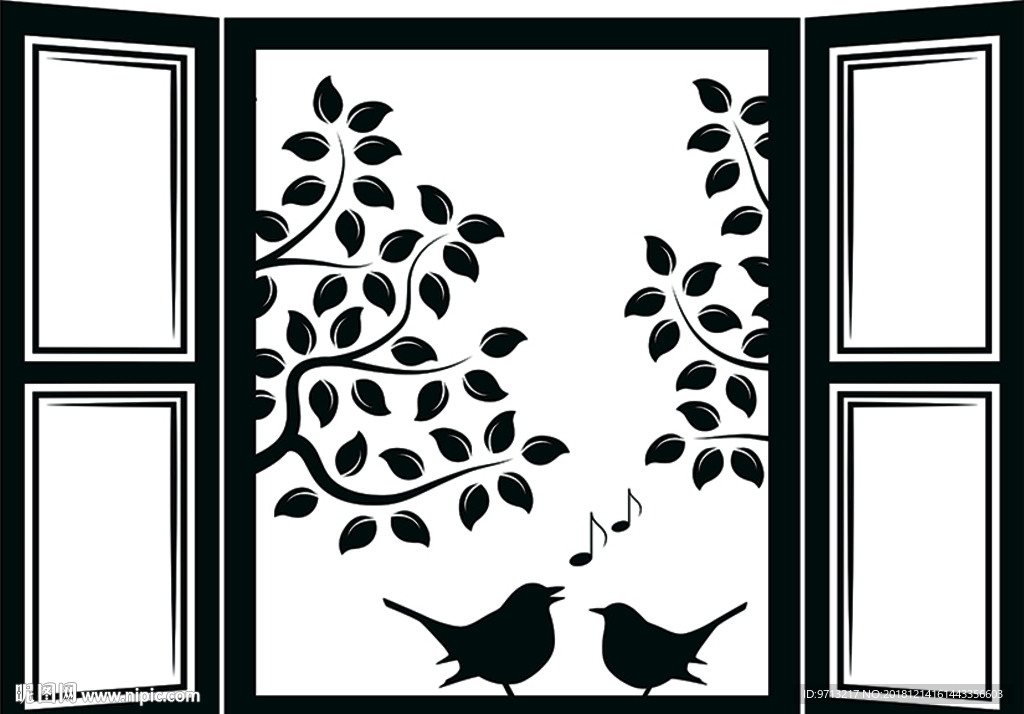 硅藻泥 儿童房卡通矢量图