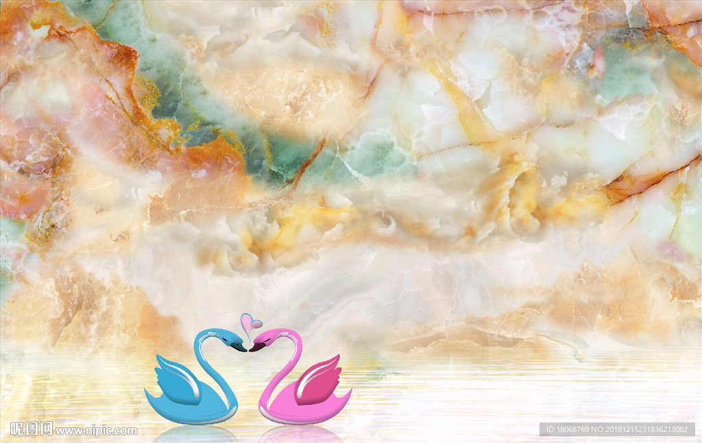 翡翠玉石大理石电视背景墙